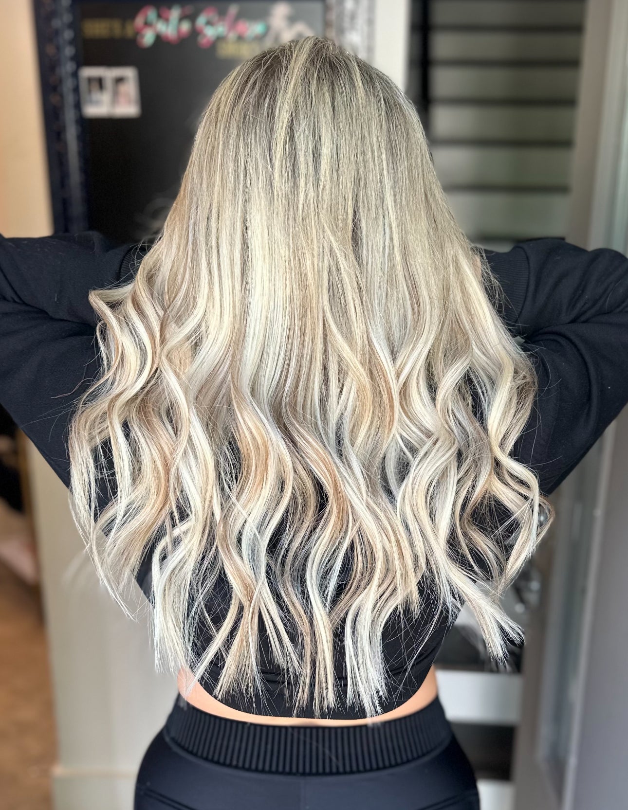 “Seamless weft extensions adding instant length and fullness”